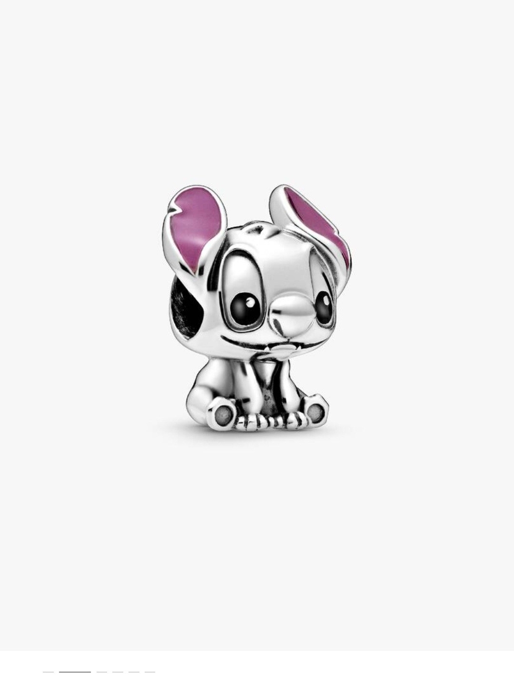 Pandora Sterling Silver Pink-Eared Stitch Charm